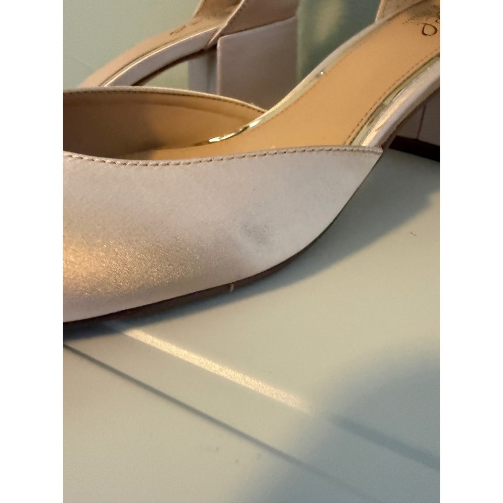 Jewel Badgley Mischka Satin Crystal Ankle Strap Block Heel Pump Cathleen Y2k Bli View 6